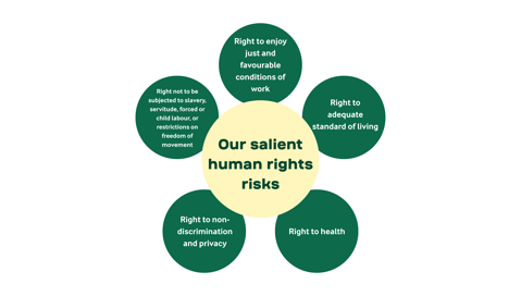Salient human rights risks in a business setting